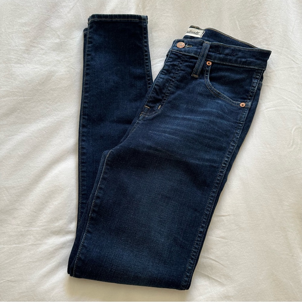 Madewell Dark Blue Skinny 10” High Riser Jeans Size 26